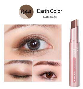 Lazy Two Color Eyeshadow Stick Is Waterproof and Sweat Proof and It Does Not Fly Powder It Is a Classic Earth Tone Eye Makeup That Does Not Fall off Even for Beginners渐变双色懒人眼影棒