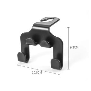 MLADEN 10PCS Car Seat Hanger Vehicle Back Seat Headrest Hook Hanger Storage Organizer Heavy Load Holder Accessories