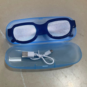 Kacamata Conan Led Nyala Efek Khusus Bercahaya Luminescent Kacamata Berkilauan Techy