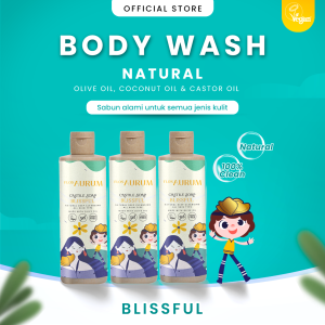 Flos Aurum - Bundling Tripple Castile Soap Sabun Mandi Cair Blissful 250ml