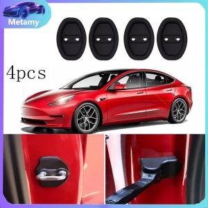 4Pcs Silicone Car Door Lock protector Cover car door Shock Absorber Silent Anti-collision Rubber Buffer