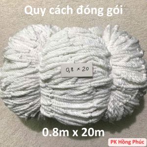 Lưới chắn cầu thang MÀU TRẮNG an toàn cho trẻ em nhiều kích cỡ (5m 10m 15m 20m) tặng kèm dây buộc