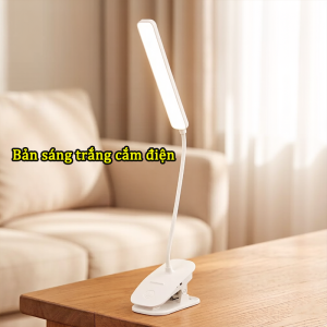 【FREESHIP】Đèn Học Kẹp Bàn Chống Cận 3 Màu Ánh Sáng Bảo Vệ Mắt Xoay 360 Độ Chỉnh Độ Sáng
