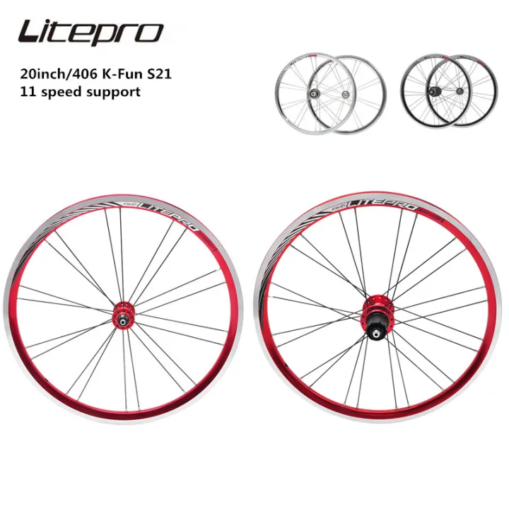 Bicycle Wheel Litepro 406 Wheelset LP Litepro Folding Bike 20 Inch
