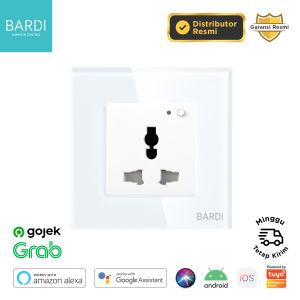 BARDI Smart Wall Socket Wi-Fi UNI White/Black For Alexa Google Home Automation