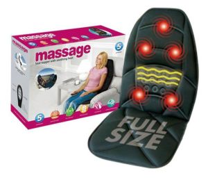 เบาะนวดไฟฟ้านวดได้ทุกสัดส่วน มีปุ่มนวด5จุดมีมอเตอร์9ชุดควบคุมด้วยรีโมท มีโหมดปล่อยความร้อนกำลังไฟ70วัตต์ใช้ได้ในบ้านและในรถ