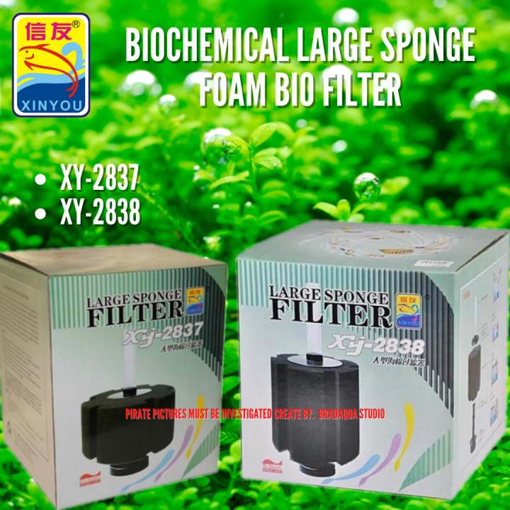 XINYOU Aquarium Fish Tank Pond Biochemical Large Sponge Foam Bio Filter ...