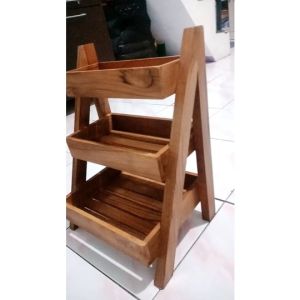 RAK BAWANG SUSUN 3 / RAK DAPUR / RAK TELUR RAK BUMBU SERBAGUNA BAHAN KAYU