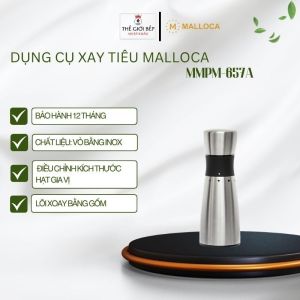 Máy Xay Gia Vị MMPM-657A Malloca – Tùy Chỉnh Kích Thước Hạt – Vỏ Inox Cao Cấp Chống Gỉ - BNK