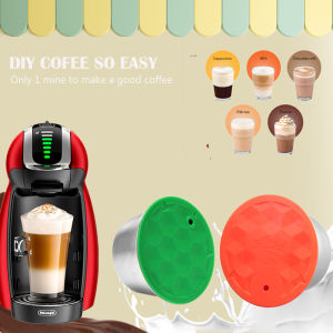 【i Cafilas】[HR-088][HR-086] Reusable Refillable Coffee Capsule Filter Capsule Pod Nescafe Milk Pod Foam Diy Stainless Steel Crema Maker for Dolce Gusto Coffee Machine MINI MEGENIO2PICOLOMELODYESPERTAECLIPSECIRCOLOOBLC