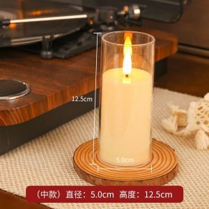 Lilin LED Akrilik Smokeless Acrylic Candle Melting