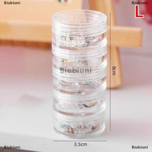 [COD] Biubiuni Hộp đựng đồ trang sức 5 tầng Giá đựng đồ trang điểm Vòng đeo tay Bông tai tròn hộp Tổ chức bằng nhựa nút giữ đầu khóa kéo