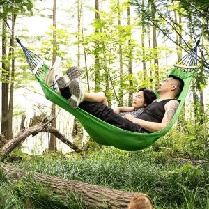 Ella Mall COD Duyan Outdoor Sports Camping Ice Silk Hammock With Balance Beam (No Rollover)