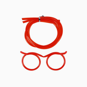 Polocat Flexible Funny Glasses Straw Flexible Drinking Tube Christmas Birthday Party Accessories Kids Plastic Straws Xmas Gift