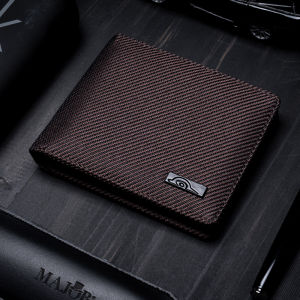 Dompet Pria Original Dompet Pria Distro Original Pendek Dompet Pria Keren Dompet Pria Dompet Lipat Dompet Souvenir Kanvas Terbaru - Brown