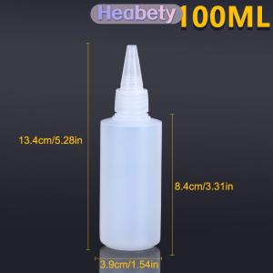 Heabety 10-1000ml Rỗng nhựa bóp Chai nhỏ giọt với nắp vặn bán trong suốt Mắt chất lỏng mực dầu sơn sắc tố container