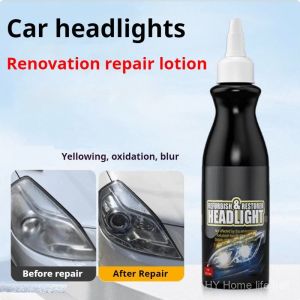 Headlight Repair Liquid 180ml Car Restoration Kit Remove Yellowing Haze Coating Pemulihan Lampu Kereta