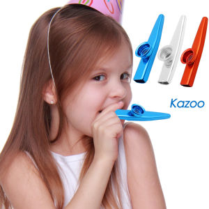 Metal Kazoo Portable Mouth Flute Woodwind Instrument 3 Colors Musical Instruments for Children Instrument Music Beginner and Lovers