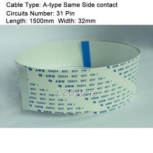 1pc FPC Ribbon Flexible Flat Cable PITCH 1.0mm Length 1.5m 1500mm A-type Same Side Contact 29P FFC Wire 29Pin 150cm AWM 20624 80C 60V VW-1