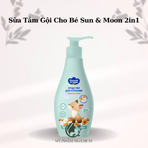 Sữa tắm gội bé 2in1 Sun & Moon 265ml cho bé từ 0 tuổi