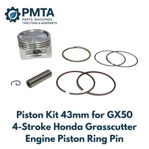Piston Kit 43mm for GX50 4-Stroke Honda Grasscutter Engine Piston Ring Pin
