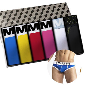 CMENIN PUMP 6Pcs Ins Style Cotton Man Underwear Brief Men Underpants Soft Innerwear Panties Jockstrap Mens Briefs Male QMBriefs