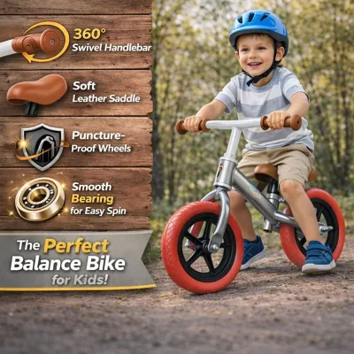 Kids Balance bike 2 to 5 years old Pedal-free Push Baby Toddler Walker Scooter Wear-resistant Kids Gift Ride-on