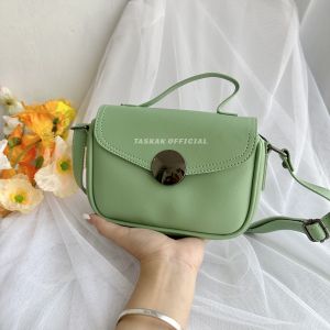 NEW - Tas Selempang Wanita Bahan Kulit PU Premium Terbaru Tahun 2023 - Tas Slingbag Viral Korea Muat HP - Bisa Bayar Ditempat