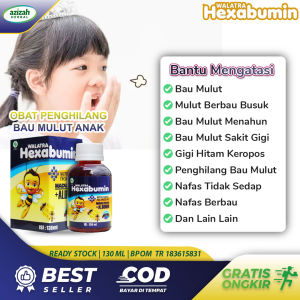 Obat Bau Mulut Untuk Anak Penghilang Bau Mulut Sakit Gigi Hitam Berlubang Karang Gigi Nafas Berbau Busuk Tidak Sedap HEXABUMIN Madu Anak Asli