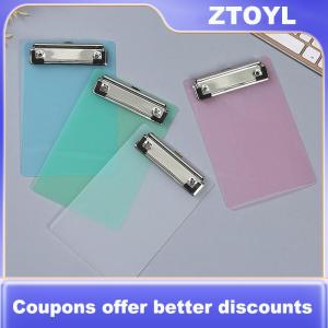 【ZTOYL】 Simple A6 Bill Clipboard Memo Pad Clip Board Loose-leaf Notebook File Writing Pad Clamps Paper Holder Office School Supplies