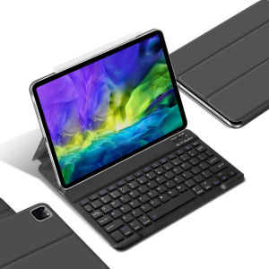 Case Keyboard Magnetic iPad Air 4 5 10.9" Gen 5th 4th 2022 2020 109 Inch WiFi Casing Keyboard Touchpad Wireless Bluetooth Nirkable Smart Flipcase Folio Trifold Cover Sarung Tablet Kesing Slot Pen Compatible Charger Apple Pencil