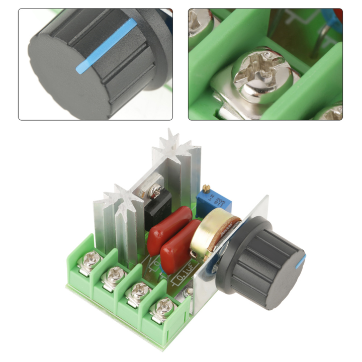 240V Router Speed Co AC 50-220V 2000W Scr Electrical Voltage Regulator Temperature/Motor Speed Controller Light Dimmer