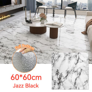 【NEW】10PCS/55PCS 60X60CM Self-Adhesive Vinyl Tiles Marble/Wood Vinyl Floor Stickers Flooring Waterproof Anti-Fouling Vinyl Flooring Sticker Decoration For Kitchen  Adhesive or Home Office Decoration for flooring