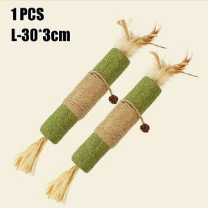 Silvervine Cat Mint Grinding Rod Mint Cat Toys Cleaning Teeth Chew Stick Pet Snacks Sticks Catnip Teasing Wood Rope Toy