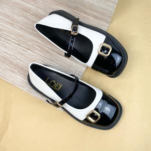 1825 Sepatu Flat Wanita Glossy Bmodis dengan Tali Fashionable & Bisa COD