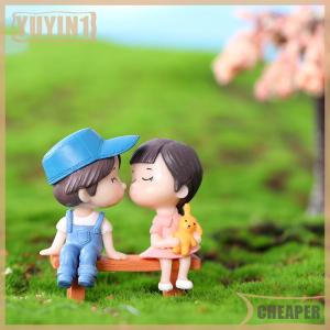 [COD] EHBqna SPORTS 1ชุดตัวเลขคนรักคู่ DIY Mini Fairy Garden เครื่องประดับตุ๊กตาตุ๊กตาคู่ของขวัญตุ๊กตาตกแต่งบ้านขนาดเล็ก