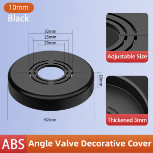 Bathroom Decorative Cover Round Adjustable Shower Faucet Valve Cover for Water Pipe Hole Blocking Durable Convenient