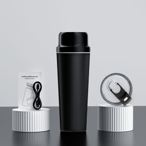 Stainless Steel Wireless Portable Blender 650ml USB Juicer Orange Juice Mixer 20blades Crushed Ice 3000mAh Long-term Insulation