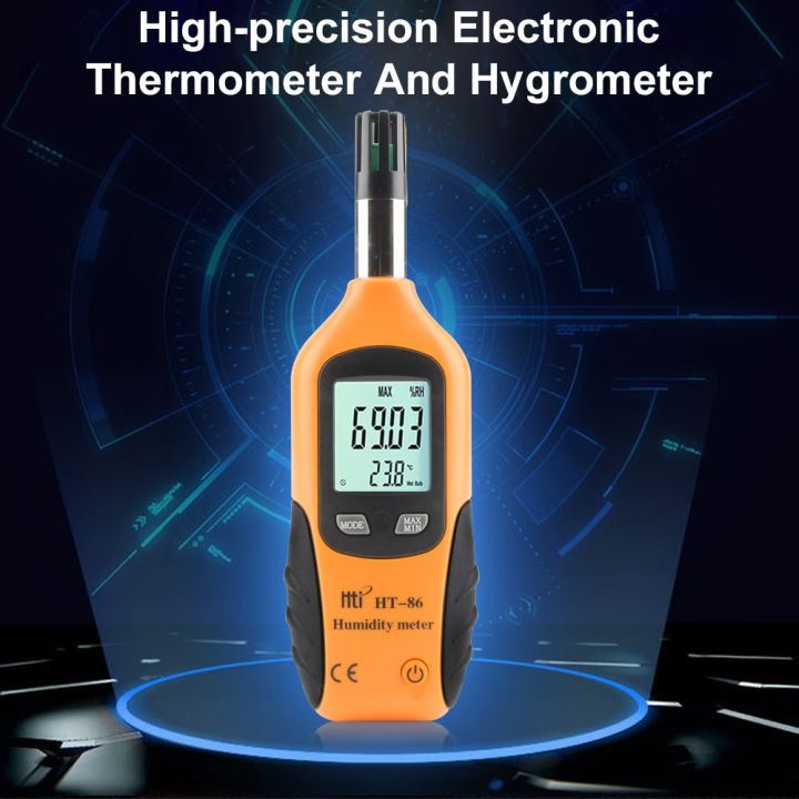 เครื่องวัดความชื้นและอุณหภูมิ HT-86อิเล็กทรอนิกส์ความแม่นยำสูงเครื่อง ...