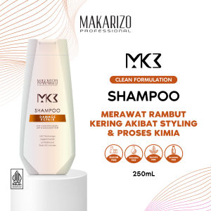 Makarizo Professional MK3 Damage Repair Shampoo 250ml - Khusus Rambut Kering & Rusak