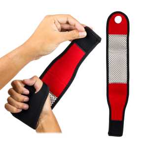 Pelindung Pergelangan Wristband Merah/Hitam untuk Fitness dan Olahraga Outdoor