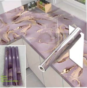 PVC NEW Kitchen oil-proof stickers waterproof fireproof adhesive Stove cabinets high temperature size ( 5metro*40cm)k04