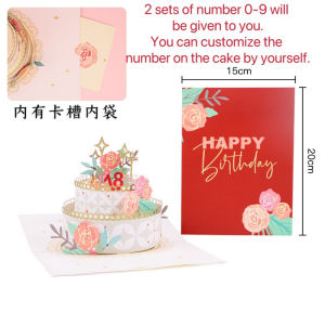 🇸🇬 3D birthday card light and music pop-up cards abbie lu