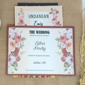 [100 pcs] Undangan Pernikahan Murah Cantik S196