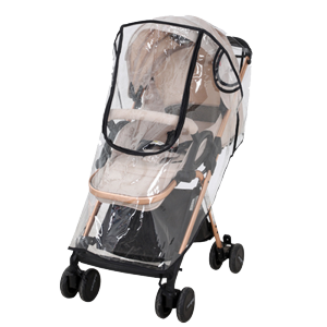 Rain Cover Stroller Bahan EVA Ramah Lingkungan Cover Penutup Stroller Bayi Universal Tutup Stroller Hujan Dengan Mesh Bernapas