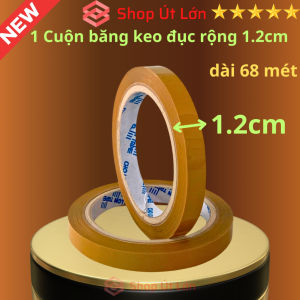 1 Cuộn băng keo đục rộng 1.2cm dài 68 mét lõi giấy 3mm giá tại xưởng