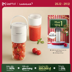 Máy xay sinh tố cầm tay LocknLock Vacuum portable blender EJJ346IVY dung tích 475ml - Màu ngà