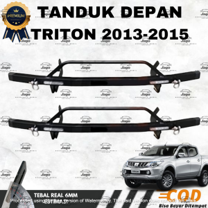 TANDUK TOWING DEPAN BELAKANG BESI BAR PELINDUNG BEMPER MOBIL TRITON 2013-2015