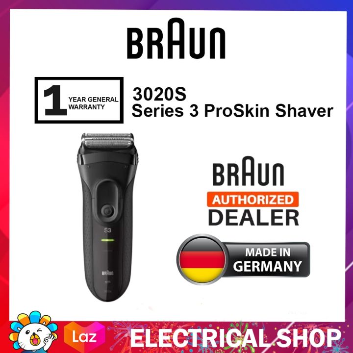 Braun Series 3 ProSkin 3020S Rechargeable Electric Shaver | Lazada