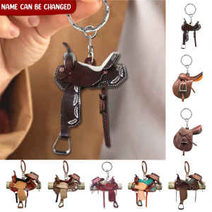 Thu Nhỏ Yên Ngựa Keychain Phương Tây Phong Cách vòng chìa khóa Phụ Kiện Độc Đáo Quà Tặng Mới lạ Ngựa móc khóa gắn mặt dây Cho Phụ Nữ Cô Gái